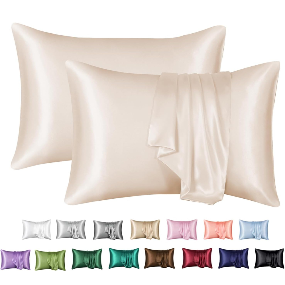 Satin Silk Pillowcase Hair Skin - 2 عبوة من كيس وسادة الساتان