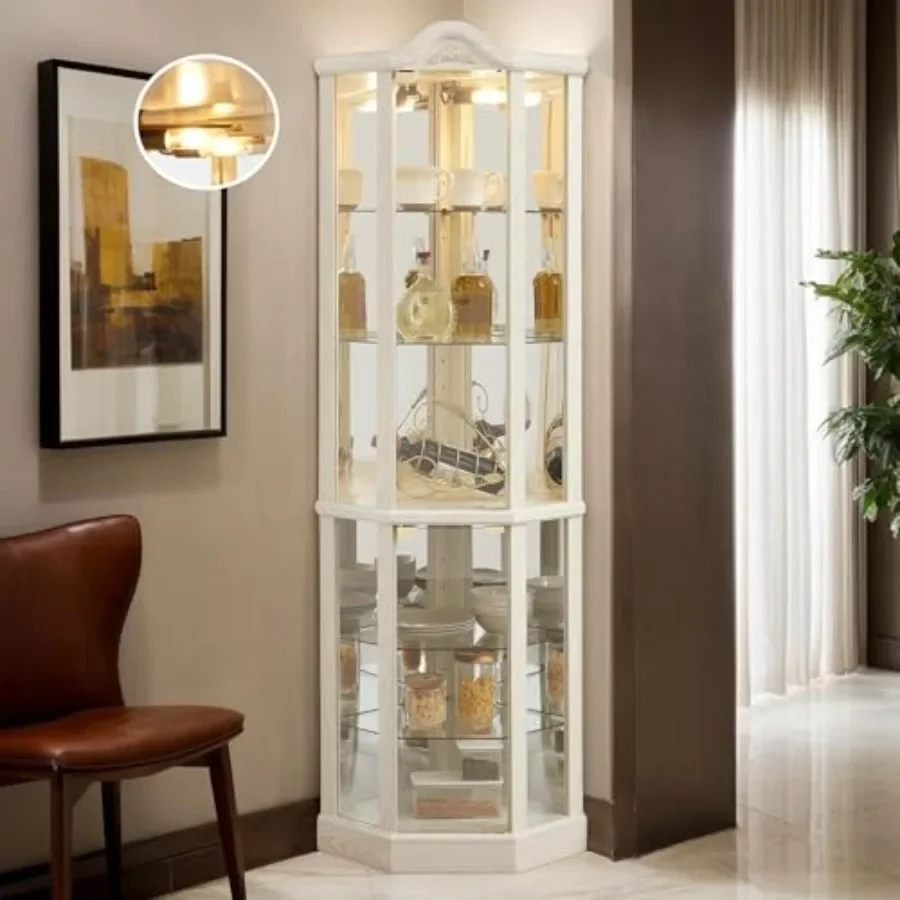 Storage & Organization - خزانة لتخزين المشروبات والخمور: خزانة زجاجية