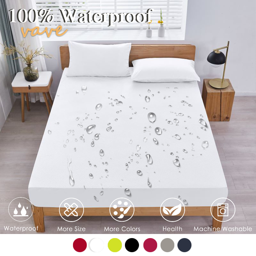 Waterproof Mattress Protector Breathable - 100% ملاءة سرير مزودة مضادة للماء
