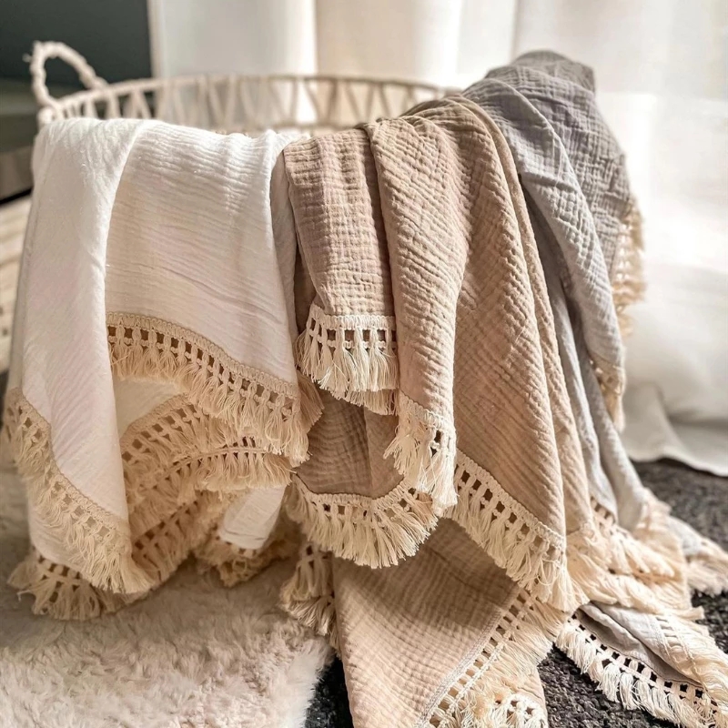 Muslin Cotton Bedspread - قماط قطني رقيق لحديثي الولادة, بطانية