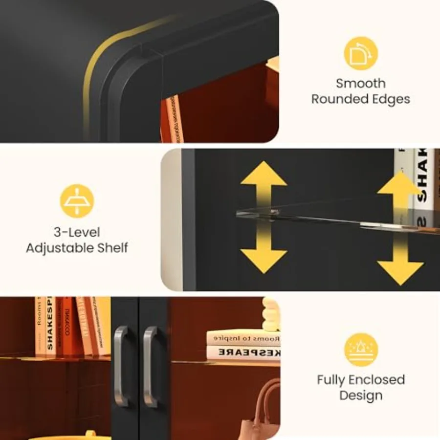 خزانة عرض لغرفة المعيشة بأبواب - مراجعة Storage & Organization وسعره
