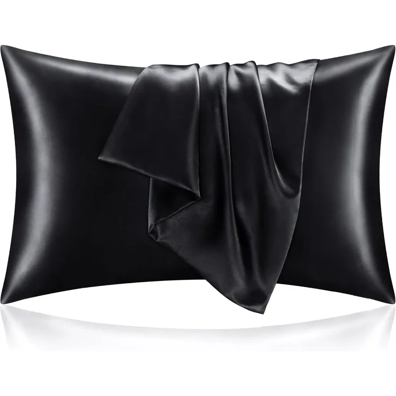قطعة واحدة أو قطعتان من أغطية  - مراجعة Satin Silk Pillowcase Hair Skin وسعره