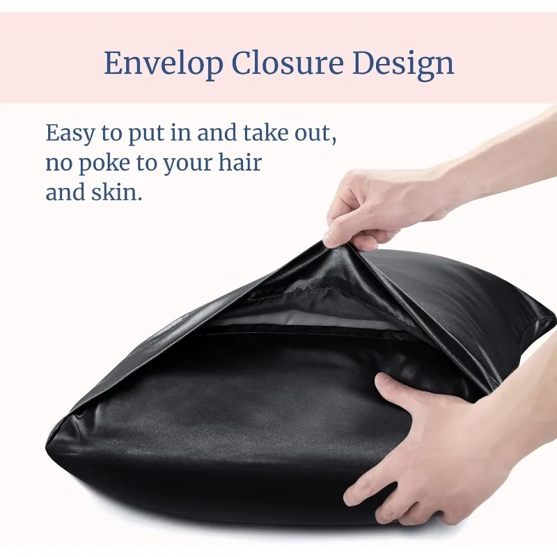 قطعة واحدة أو قطعتان من أغطية  - مراجعة Satin Silk Pillowcase Hair Skin وسعره