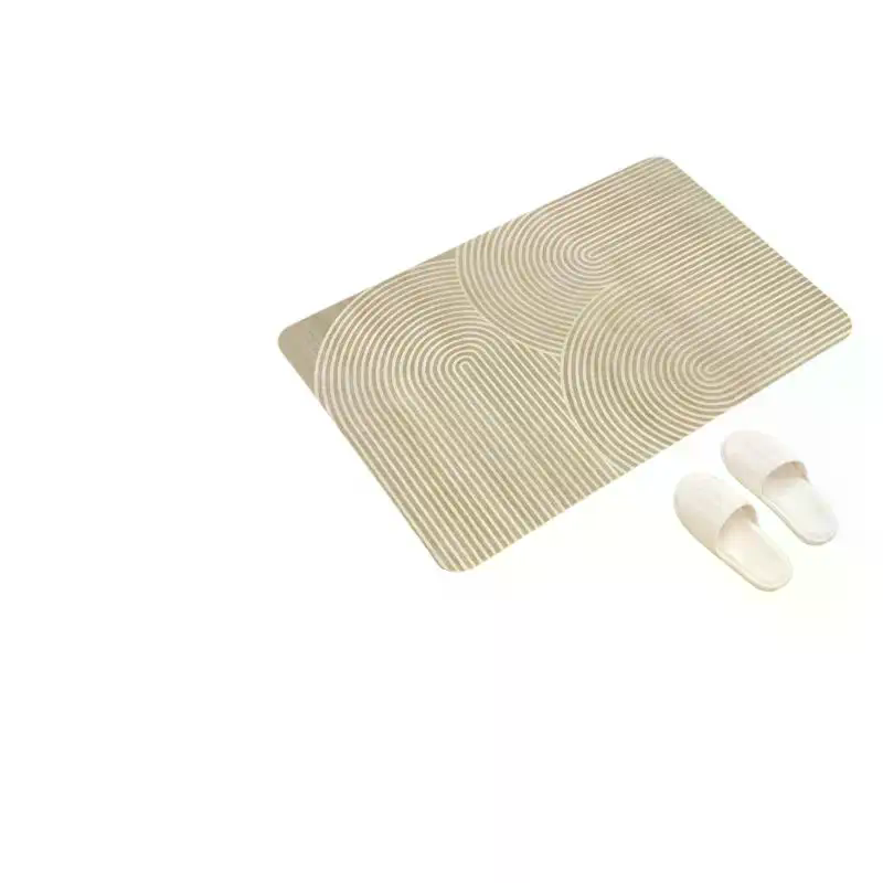 سجادة حمام من الدياتوميت مخططة - مراجعة Quick Dry Diatomite Bath Mat وسعره