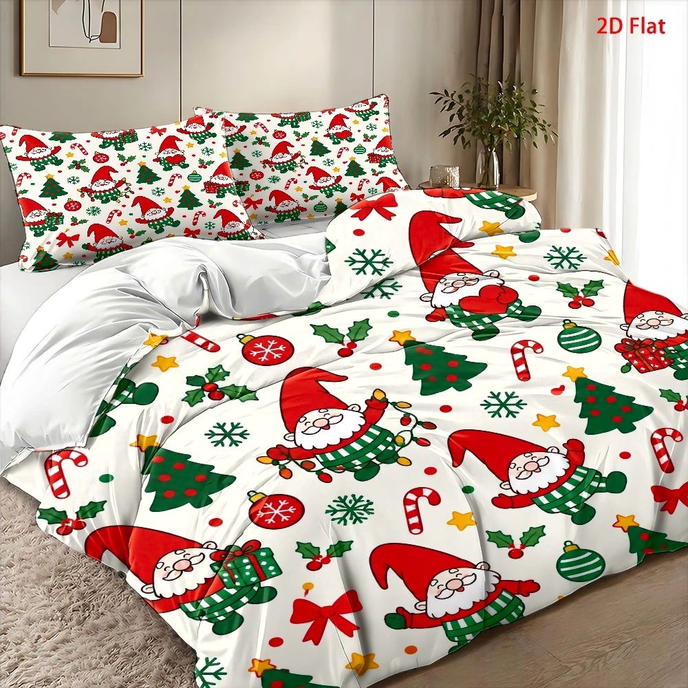 طقم غطاء لحاف بتصميم شجرة عيد  - مراجعة Duvet Cover Sets With Zipper وسعره