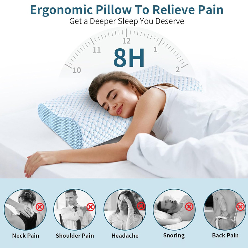 انتعاش بطيء وسادة 60*40*12 سنت - مراجعة Anti Snore Contour Pillow وسعره
