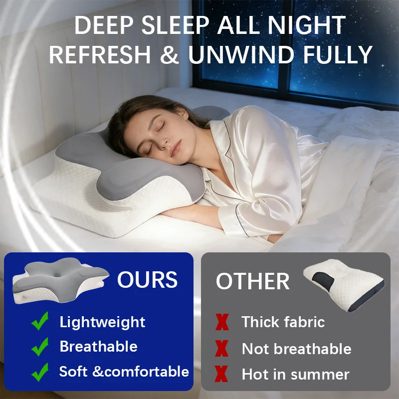 وسادة من الفوم الميموري، وسادة - مراجعة Memory Foam Orthopedic Pillow Neck Pain وسعره