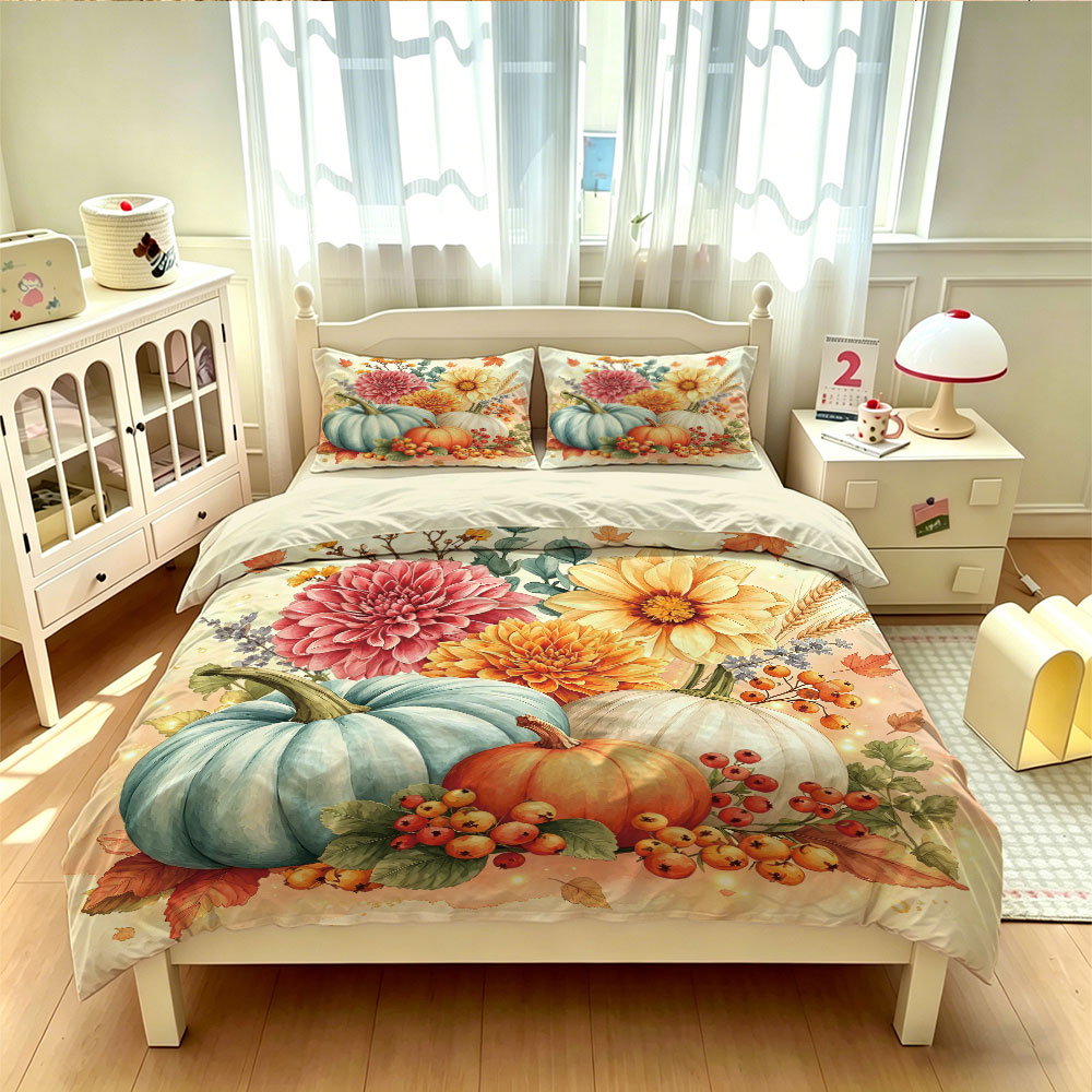 طقم غطاء لحاف من 3 قطع بتصميم  - مراجعة Aesthetic Floral Duvet Cover وسعره