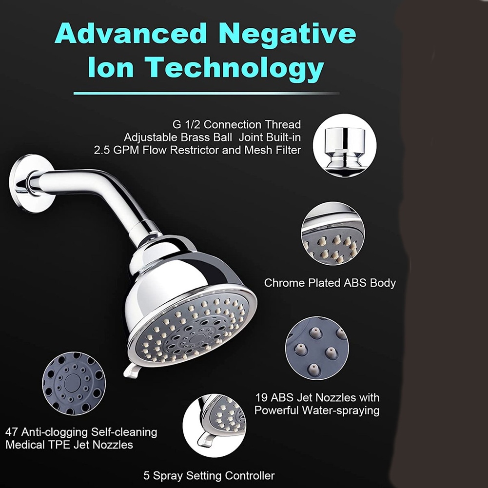 رأس دش محمول عالي الضغط قابل ل - مراجعة High Pressure Shower Head Handheld وسعره
