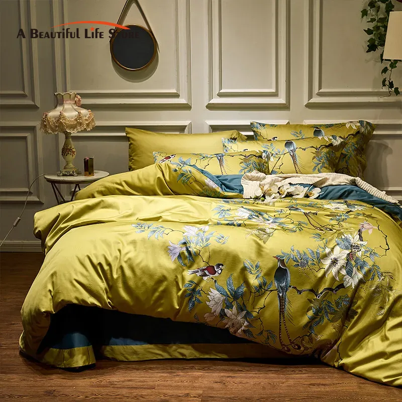 طقم مفارش سرير قطن مصري فاخر 6 - مراجعة Aesthetic Floral Duvet Cover وسعره