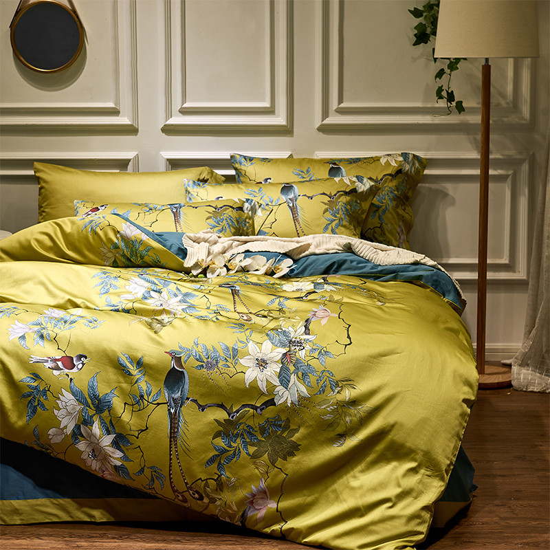 طقم مفارش سرير قطن مصري فاخر 6 - مراجعة Aesthetic Floral Duvet Cover وسعره