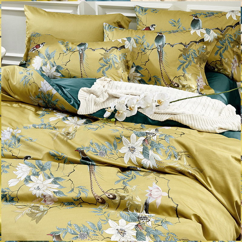طقم مفارش سرير قطن مصري فاخر 6 - مراجعة Aesthetic Floral Duvet Cover وسعره